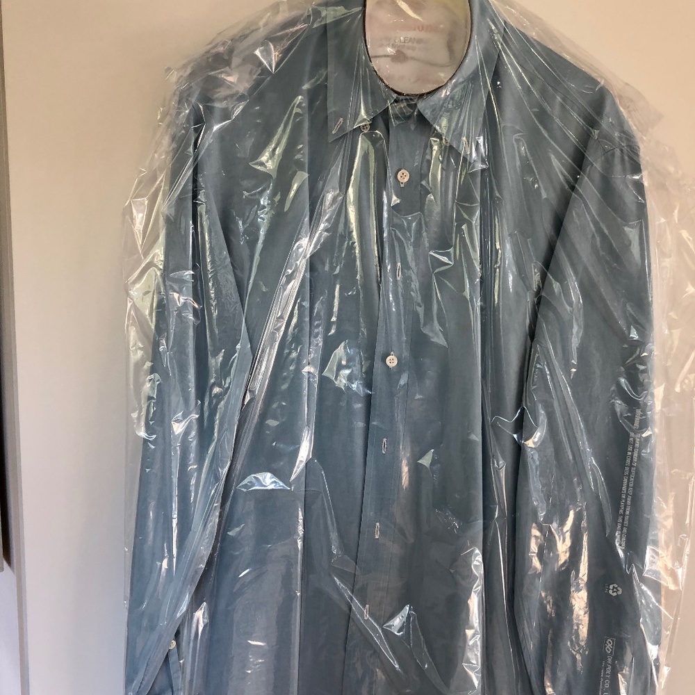 Salvatore Piccolo Italian Blue, Button Down, Business Casual Shirt